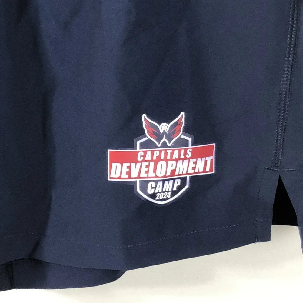 Fanatics NHL Washington Capitals 2024 Development Camp Game Shorts Sz L Navy